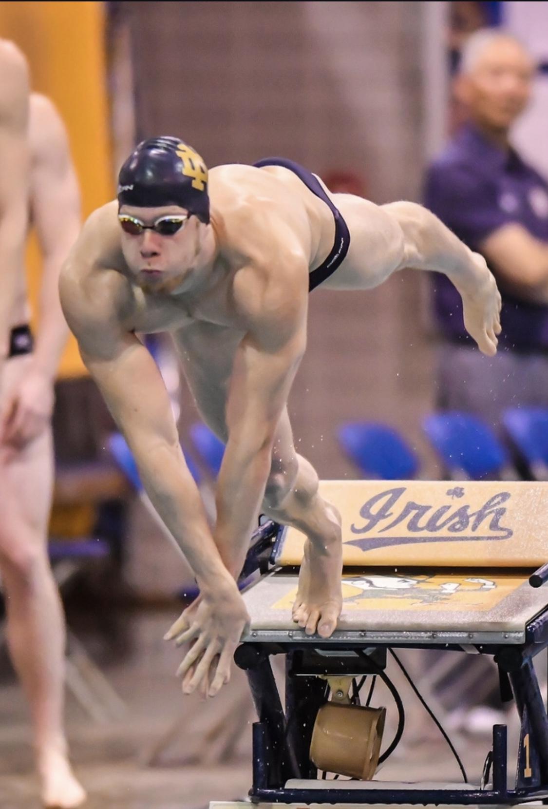 Ben Gorski racing for Notre Dame