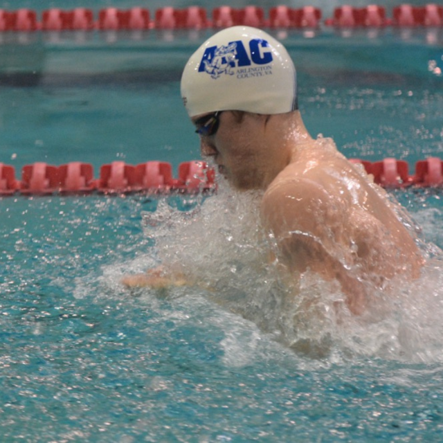 Happy swim instructor