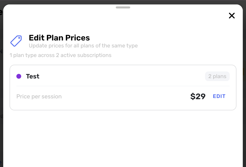 Bulk editing tool showing price adjustment - View 2
