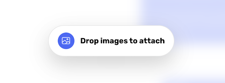 Messages composer accepting an image dragged into the conversation