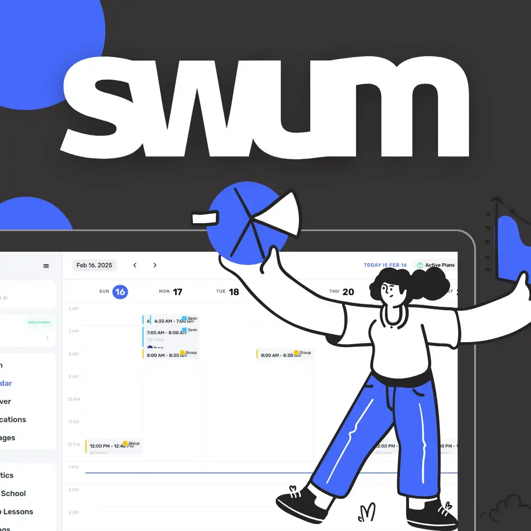 Swim School Software platform preview
